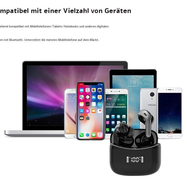 Trådløst Bluetooth-headset Color Stereo Mini Touch TWS In-Ear