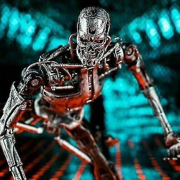 Terminator Hånddrevet T800 Skeleton Future Warrior T1000 Manipulator for å lage modell Boxed Toy Decoration