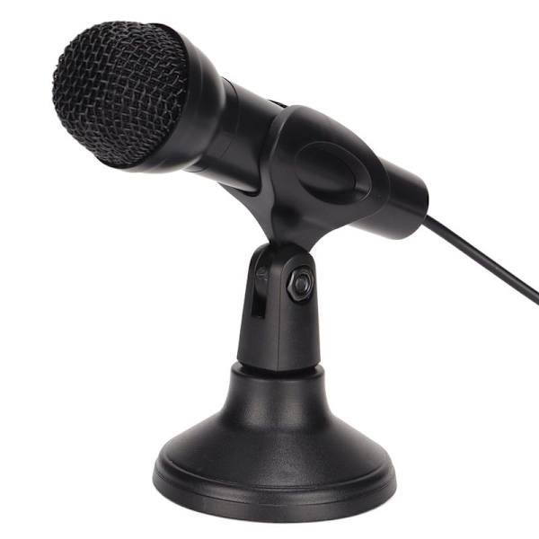 Kablet, støjsvag 3,5-kanals karaoke-mikrofon