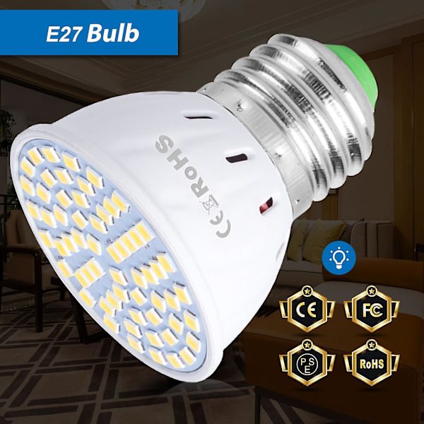 Glödlampa Icke-dimmbar Hög Ljusstyrka 48/60/80 Led E27/e26 Hushåll Energisparande Lampa