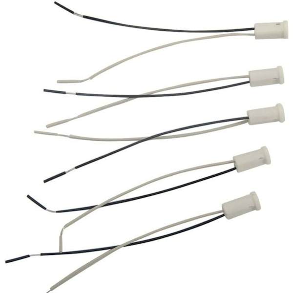 Set med 20 G4-uttag 20 cm, G4-uttag 12V plastuttag G4 halogenuttag för
