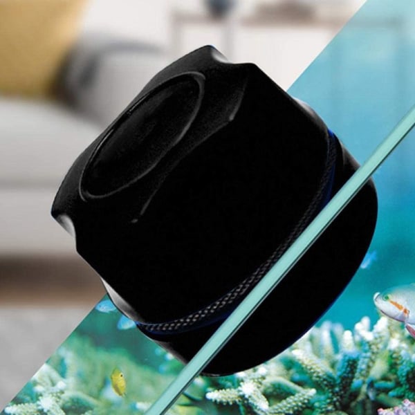 Akvarie Glas Magnetisk Rengøringsbørste Akvarie Sort