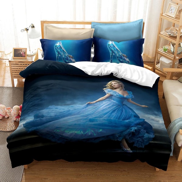 Bp12343# Bed Kit Princess -sarjan kokoinen kolmiosainen peitto