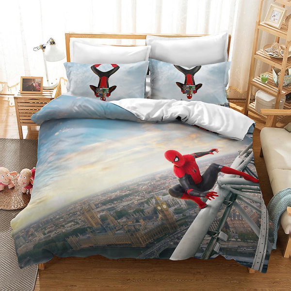 Bp10363# Sengetøy Spider-man-kolleksjon Størrelse Tredobbelt dynetrekk