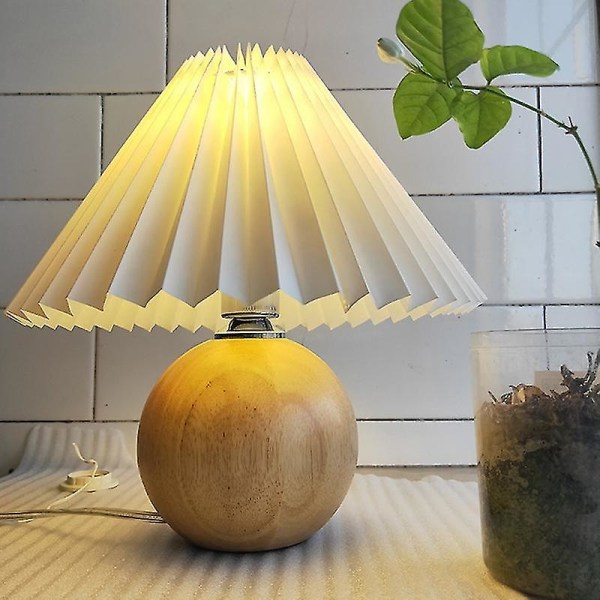 Plisseret lampeskærm bordlampe gulvlampe japansk plisseret lampeskærm kreative bordlamper