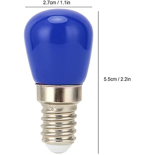 E14 LED-lamppu, 3 W:n lamppu, 350 lm:n lamput, joista on valittavana 4 väriä, kattovalaisimeen, seinävalaisimeen, jääkaapin valoon (220-240 V) (sininen)