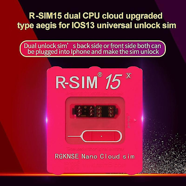 R-sim15 Ultra Iccid Nanosim Unlock -kortti yhteensopiva Iphone 11 Pro Max 8 7 6 Yhteensopiva Ios 13