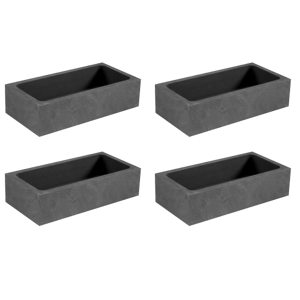 Stykke 1 KG grafitbarrestøpeform støpebarrestøpeform sølvgullbarrestøpeform smelteform raffinering