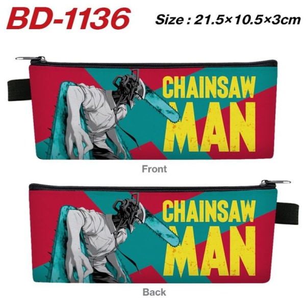 Anime Chainsaw Man Denji Case Makima Wallet Pen Box Opiskelijan kolikkokukkaro