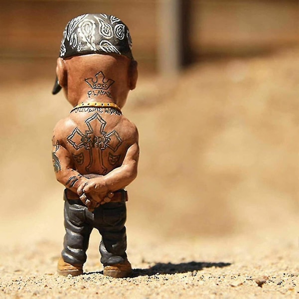 Rapper hyllningshartsstatyett Minis Ornts R Tupac