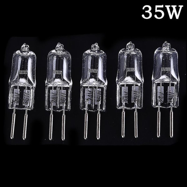 5 stk 24v G5.3 35w/50w Base Halogenpærer Lyspære