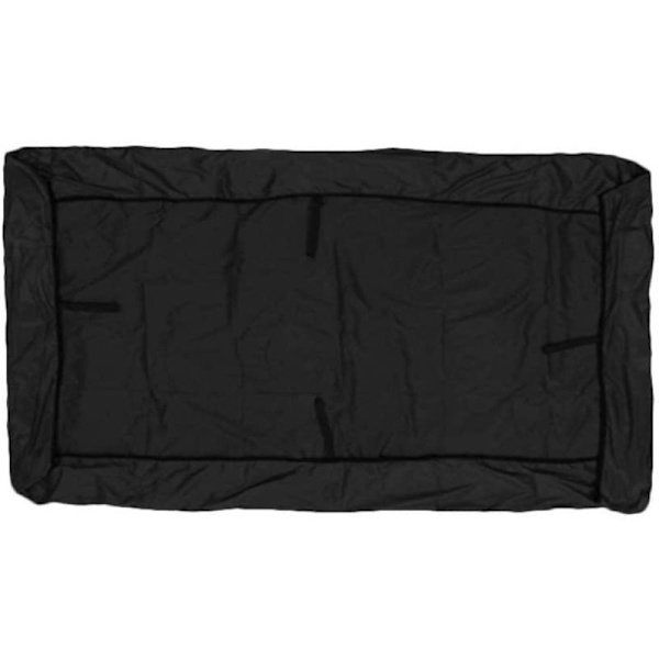 Ersättningstak för gungor i trädgården Universell gungtak Veranda gungbänk Trädgårdsdäckstol 2-3 sitsig 191 x 120 cm-Svart-