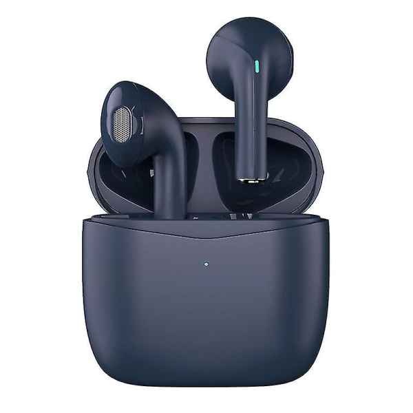 Ægte trådløse øretelefoner, vandtætte Bluetooth-øretelefoner, 5-6 timers loop-spilletid hovedtelefoner med opladningsetui og mikrofon til Iphone Android, in-ear