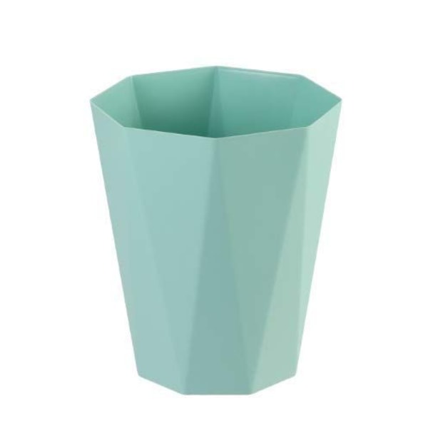 Desktop-søppelbøtte i plast - papirkurv for kjøkken, kontor eller for kjøkken og kontor (grønn, stor)