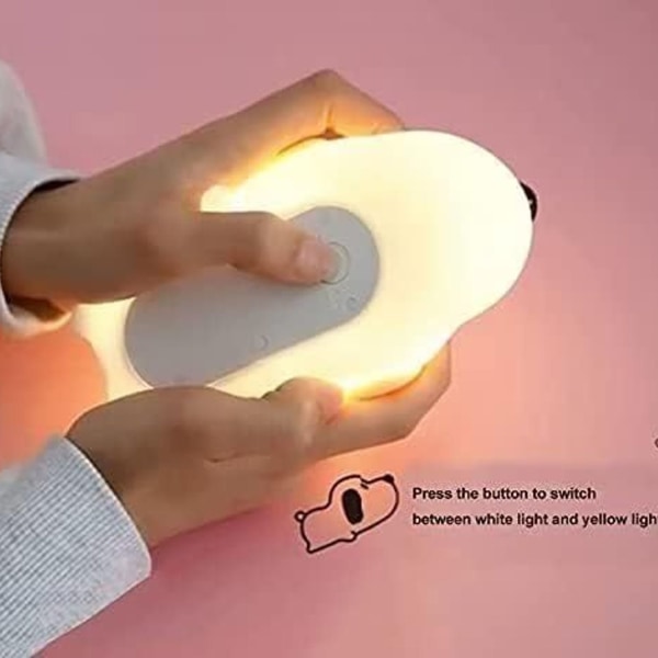 LED Natlampe Børn Baby Natlampe med Touch Switch Bærbar