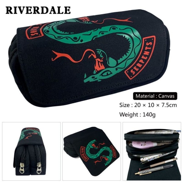 Riverdale Southside Serpents -FACH pennal pennaler skolerekvisita pennal
