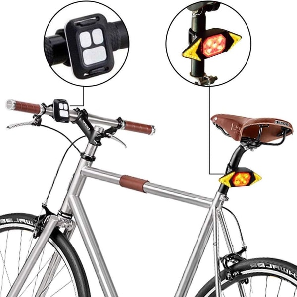 Sykkelblinklys, sykkellykt, USB-oppladbare sykkellys, sykkel
