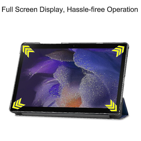 Samsung Galaxy Tab A8 10.5\" 2022 -malleille (sm-x200/x205), tabletin suojakuori, automaattinen herätys/unitila, tummansininen