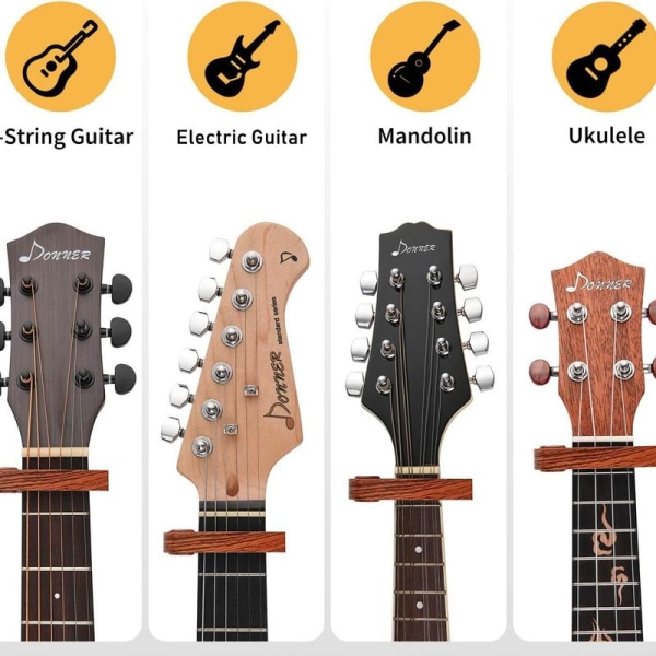 Donner capo capo capo capo capo för gitarr capo capo tillverkad av valnötsträ DC-1W för