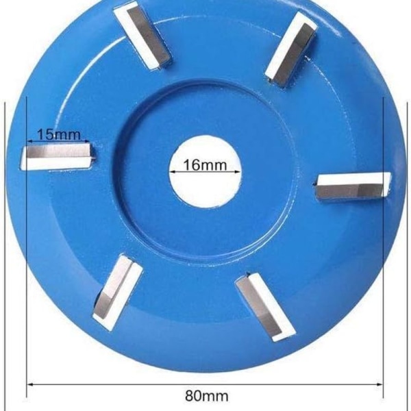 Trefjerningskive for vinkelsliper, 6 tenner