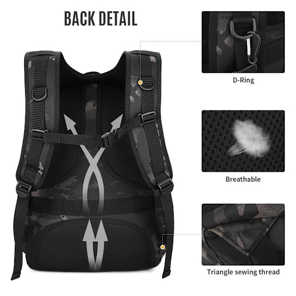 Swat Pack Reppu Rynnäkkö Taktinen Reppu Vahva Kestävä Retkeilyyn Pieni
