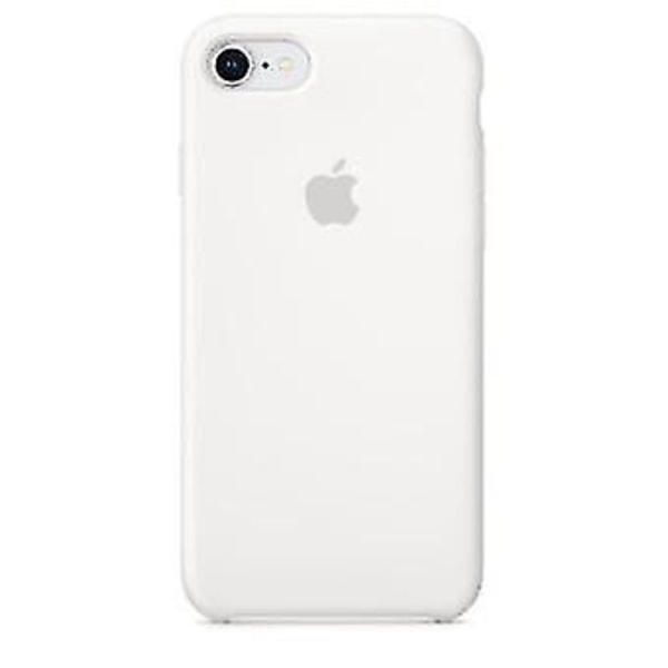 Hvit Apple silikondeksel for iPhone 7, 8 og SE2nd