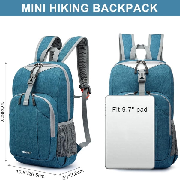 10L Mini Ultralight Daypack Dam Vattentät Vandringsryggsäck Reseryggsäckar