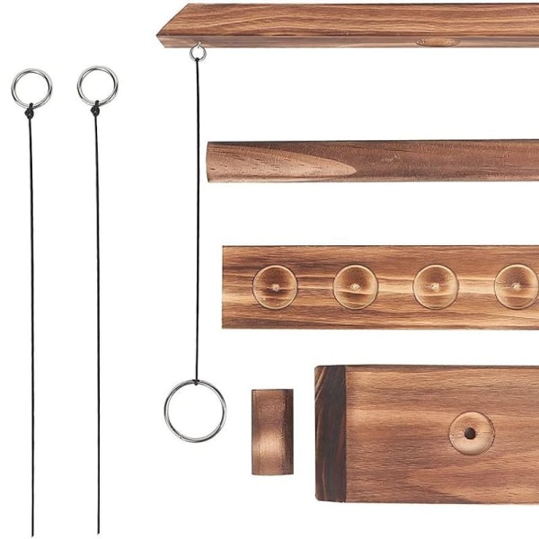 Ring Hook Toss Spel, Handgjorda Interaktiva Träspel