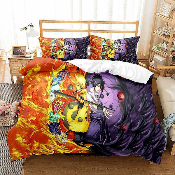 Naruto Y7 # Hemtextil Fire Shadow Series Överkast Digitaltryck Trestegsset 3d