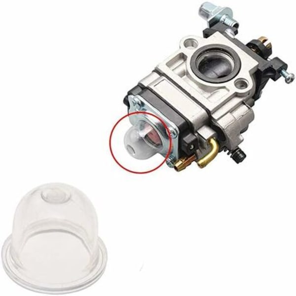 16 stycken förgasare primer pump, 19 mm bränsleprimer pump, för trimmer, röjsåg, trimmer, motorsåg