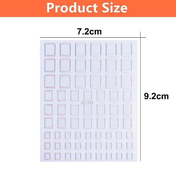 Ark med negleklistremerker, lasernegleklistremerker, selvklebende neglekunst-klistremerker, DIY-neglekunstdesign, neglekunstdekorasjon
