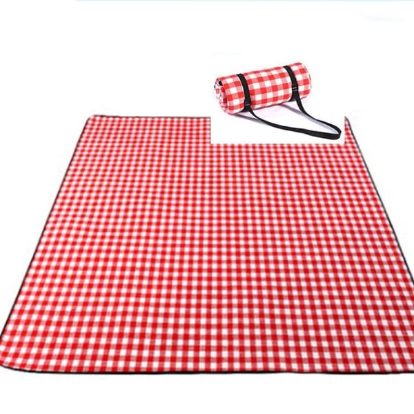 Picknickfilt 200 x 200 cm (79\" x 79\") strandfilt vattentät snabb