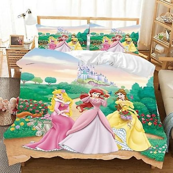 Bp12358# Sängkläder Kit Princess Series Storlek Tre Delar Quilt Överdrag