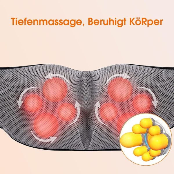 Massasjeapparat med 3 justerbare hastigheter, 4D massasjeapparat