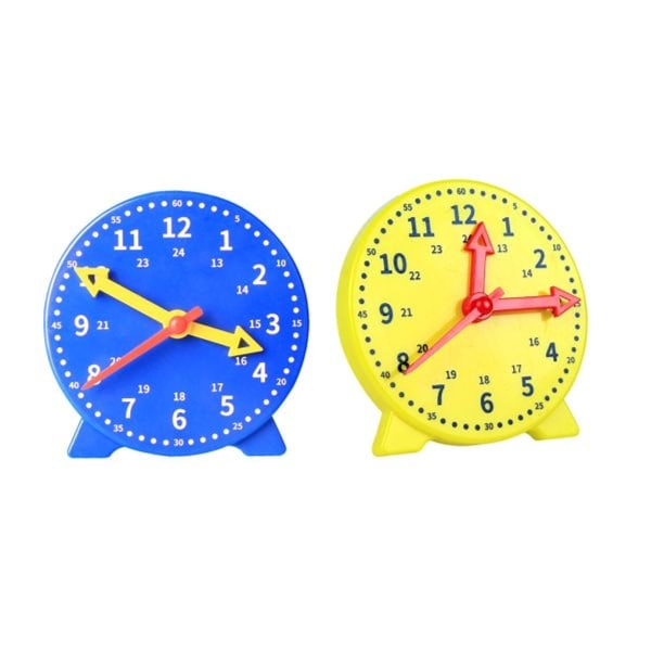 Pedagogisk klokkeundervisning time time sekund tid barnehage gul