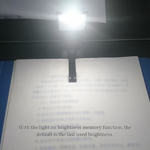 Bærbar LED-leselampe Boklampe Trinnløs dimminglampe Nattlys for Kindle Ebook-lesere