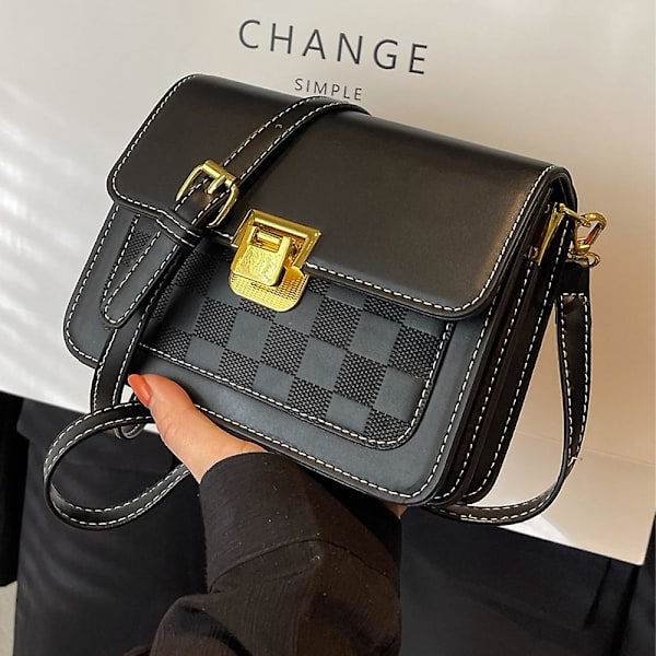 Joker Fashion Axelväska Röd Kuvert Mini Pu Handväska Ny Nisch Design Hinkväska