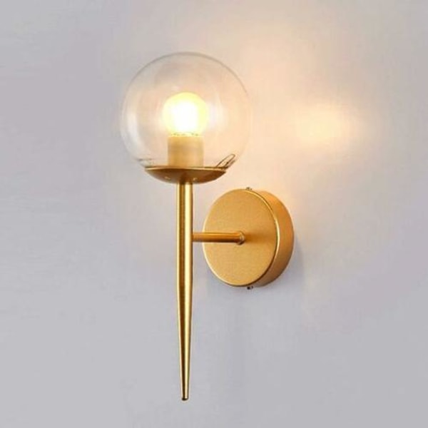 Modern Metal Wall Lamp, Transparent Bedroom Balcony Wall Lamp E27 Wall Washer