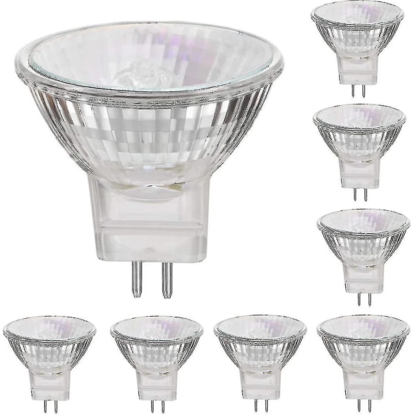 Waner 12v 35w Halogenlamper Gu5.3 Spot Base Varmhvit, Dimbar, 8-pakning