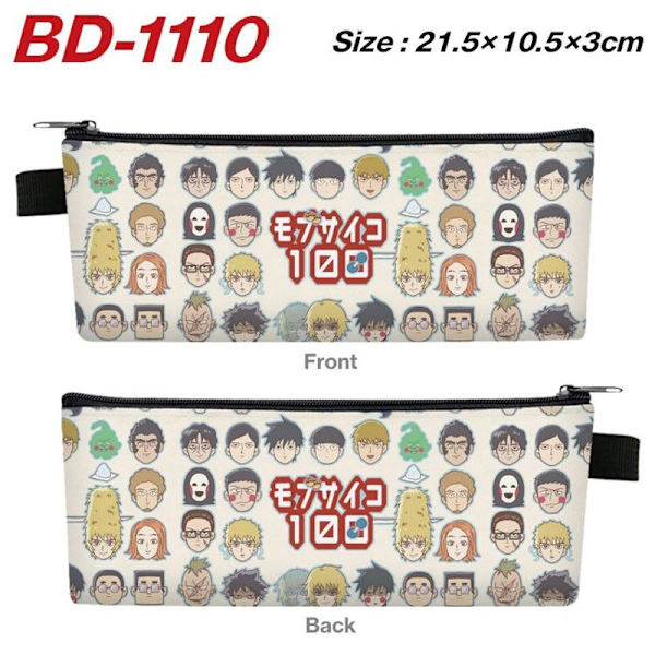 Anime Mob Psycho 100 Pennfodral PU Plånbok Mobu Ritsu Stationery Myntväska