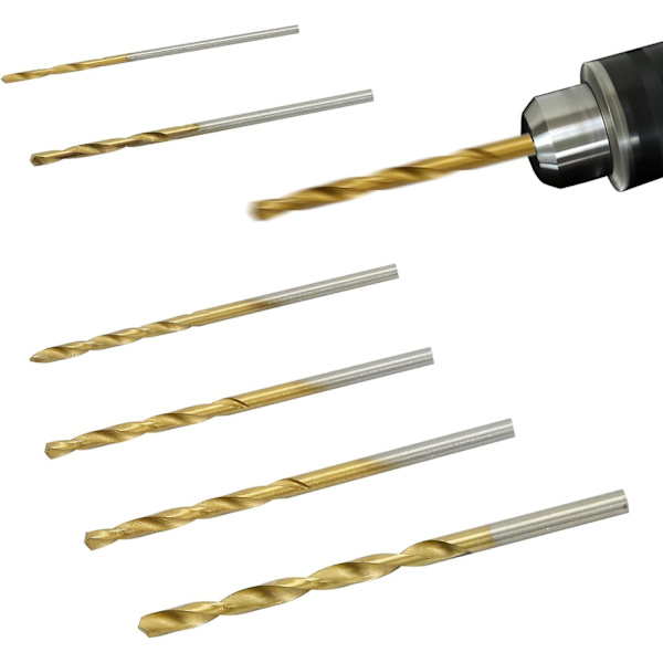 60 st Twist Bits Micro Bits Metall HSS Bits Set Verktyg Titan Bits