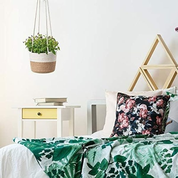 Hängande planter, macrame växt hängare, handgjord bomull