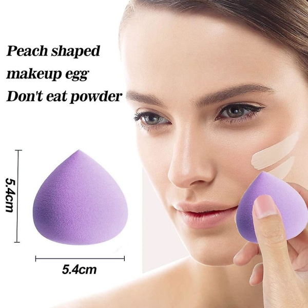 Smink och skönhetssvamp, för flytande foundation, flytande kosmetisk makeup skönhetssvamp, 2 delar