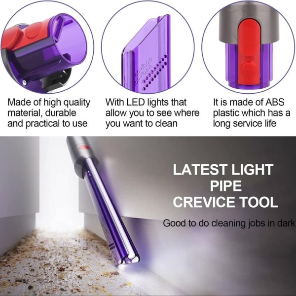 Smalt spalte munnstykke støvsuger tilbehør for Dyson V7 V8 V10 V11 V15