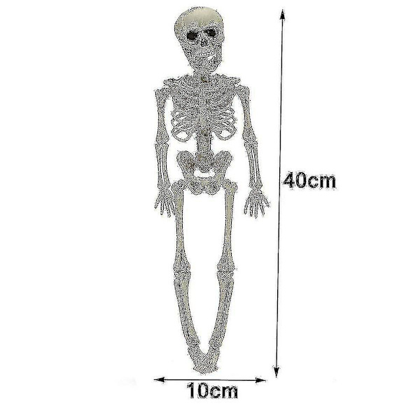 90cm Full Size Poserbar Människa Prop Skelett Fest Spökhus Dekorationer