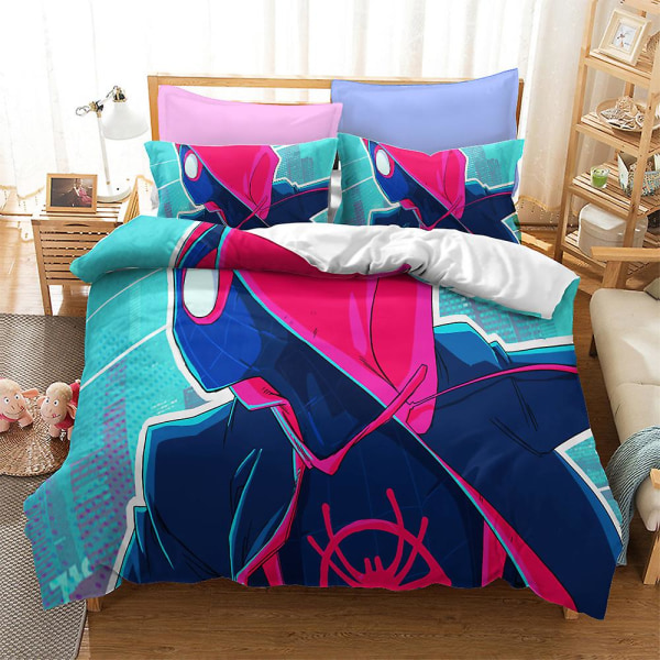 Bp10374# Sängkläder Set Spider-man Kollektion Storlek Tre Delar Quilt Överdrag