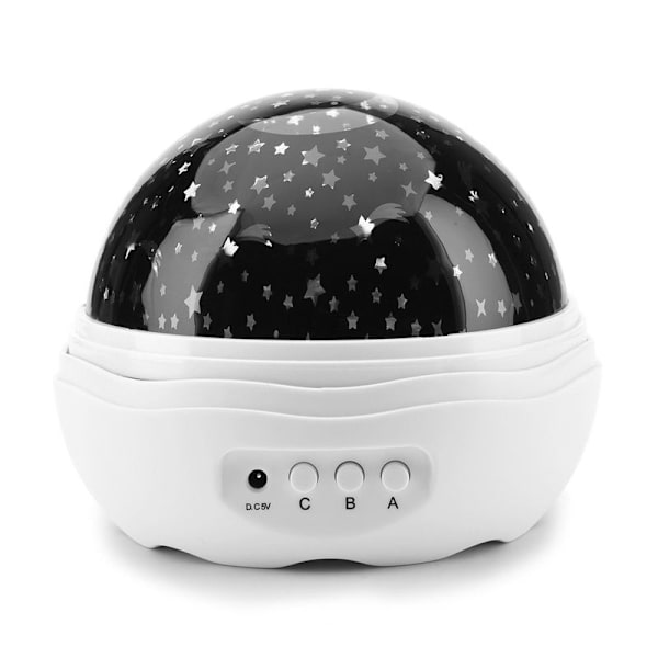 USB-laddningsbar roterande LED-projektor musik nattlampa