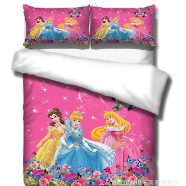 Bp12356# Sengesett Princess-serien Størrelse Trefarget Dyne
