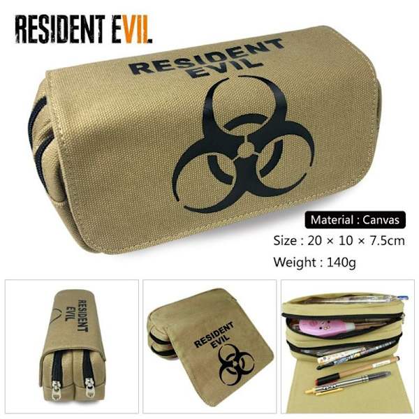 Kreativ Resident Evil pennfodral barnens pennfodral brevpappersplånbok khaki