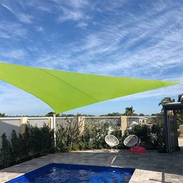 Vandtæt solbeskyttelsesmarkise 3x3x3m - Perfekt til terrasse, altan og have - Modstandsdygtig over for UV-stråler - Grøn farve
